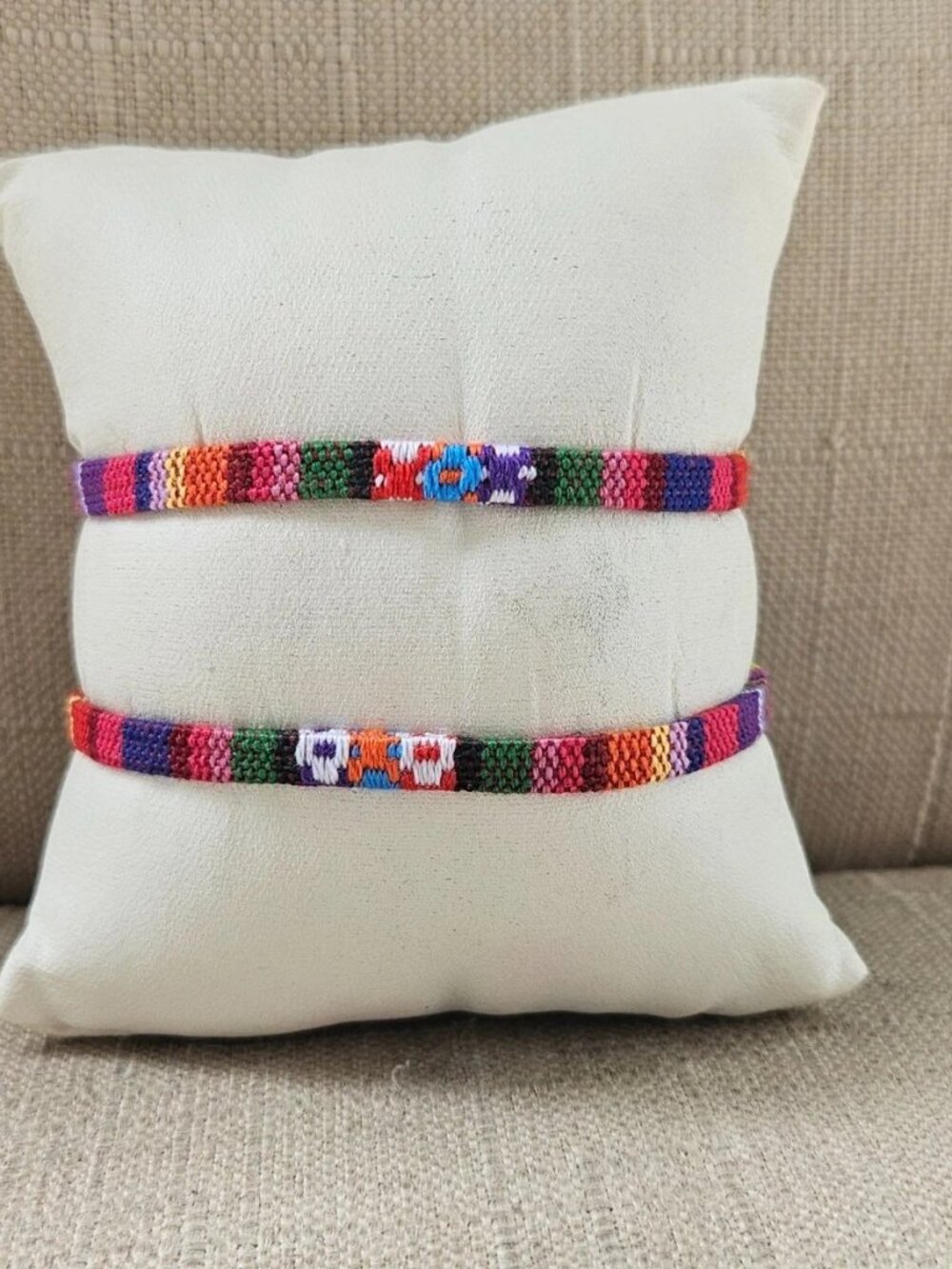 Match Bracelet Multi Color Canvas Wrsit Band Fashion Jewelry adjustable lot of 2 - Picture 2 of 12